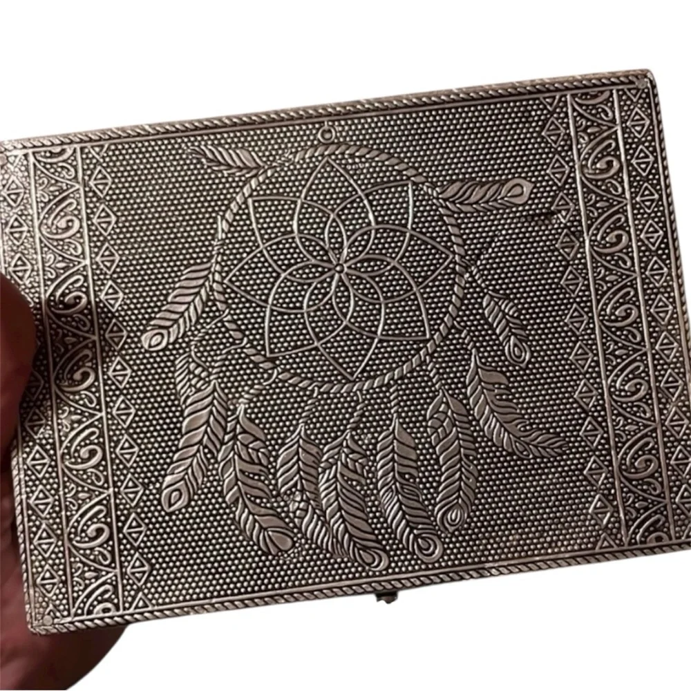 5/$25 Silver Dreamcatcher Embossed Jewelry Box
